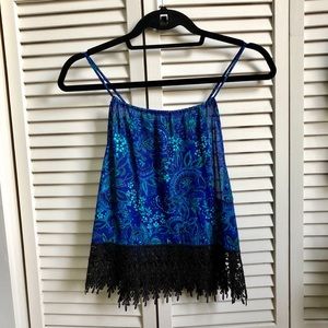 ❌[SOLD]❌ ONLY WORN ONCE - Urban Outfitters blue crop top